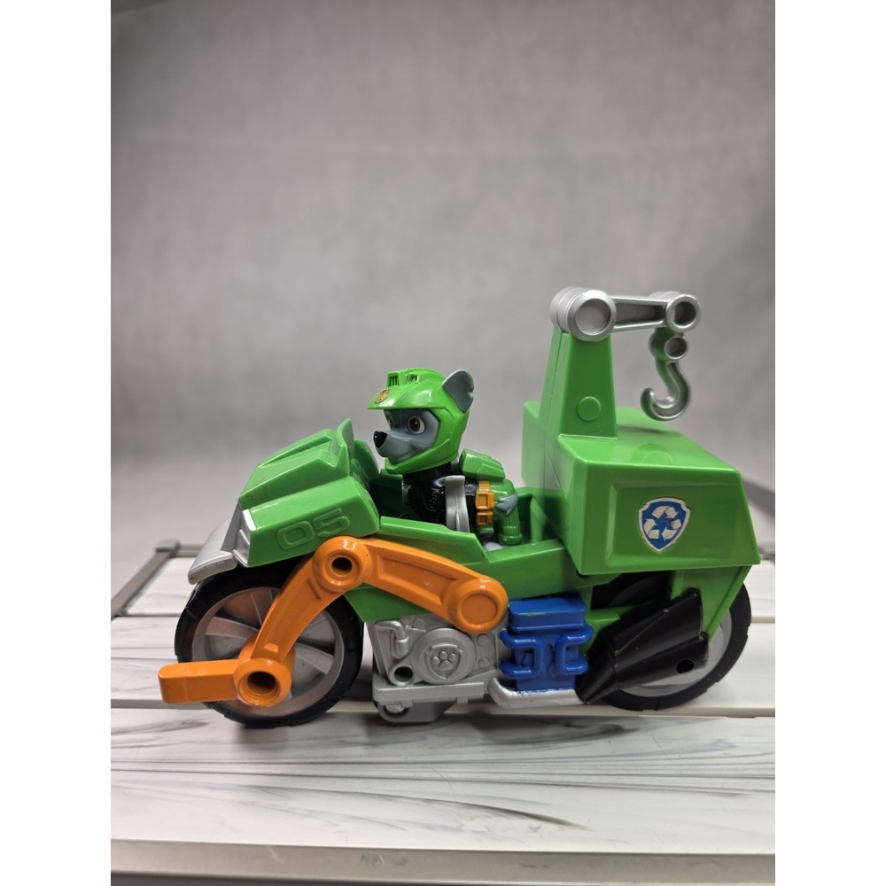 Paw Patrol The Mighty Movie Toy Garbage Truck Recycler With Rocky Figure